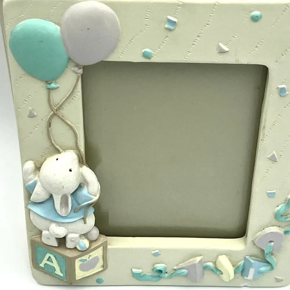 Vintage Burnes Baby Photo Album Bunny Balloons 1992 4x6 Holds 80 Nursery Gift